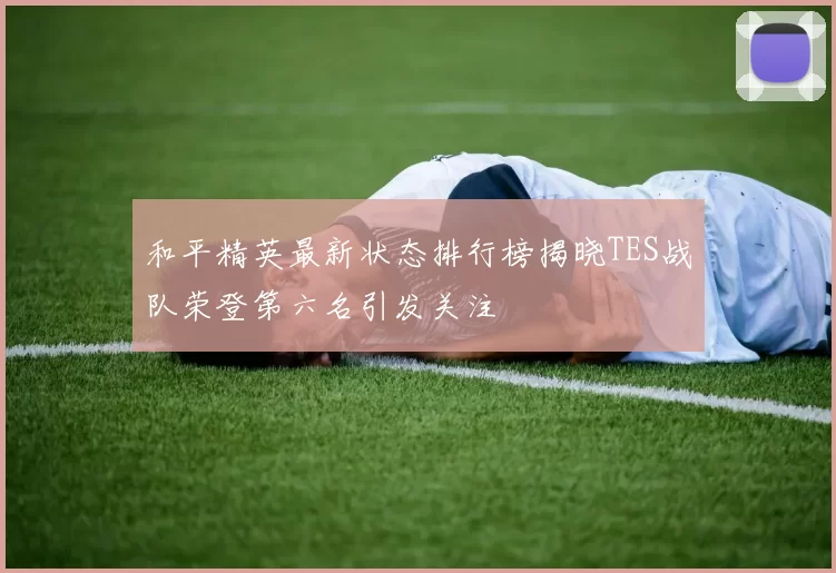 和平精英最新状态排行榜揭晓TES战队荣登第六名引发关注