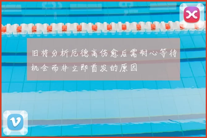 旧将分析厄德高伤愈后需耐心等待机会而非立即首发的原因