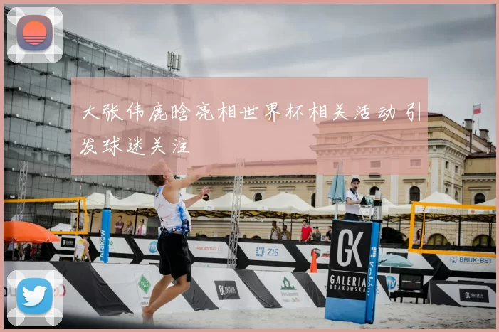 大张伟鹿晗亮相世界杯相关活动 引发球迷关注