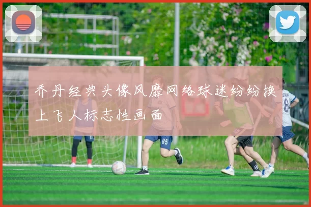 乔丹经典头像风靡网络球迷纷纷换上飞人标志性画面