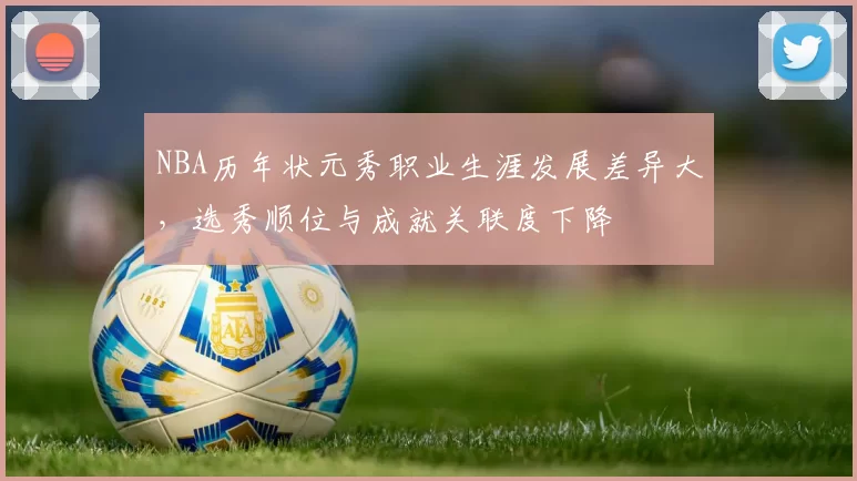 NBA历年状元秀职业生涯发展差异大,选秀顺位与成就关联度下降